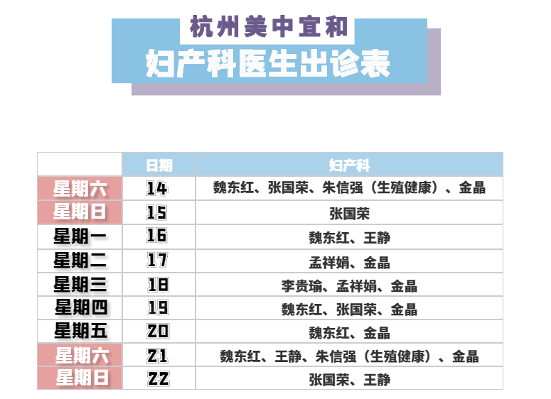 專家門診 | 美中名醫(yī)專場(chǎng)（3月14日-3月22日）&孕婦學(xué)校課堂安排